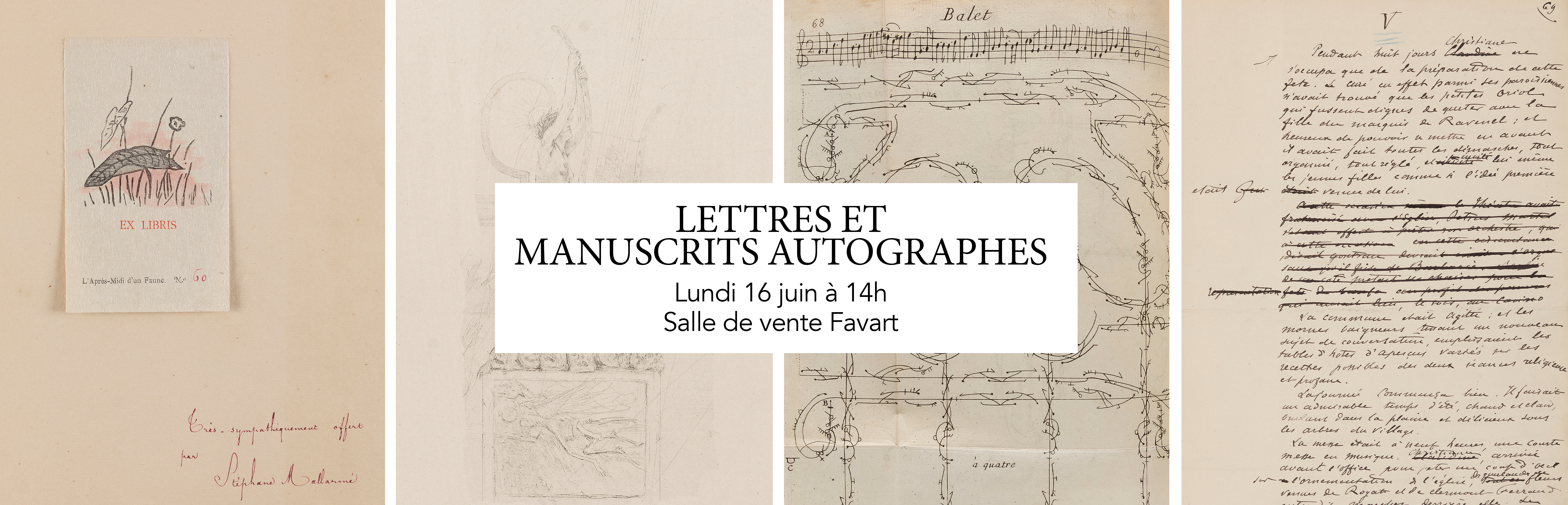 Lettres et manuscrits autographes